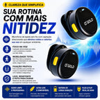 Microfone de Lapela Sem Fio Duplo a'GOLD • USB-C e Lightning • Redução de Ruído