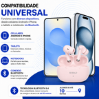 Fone de Ouvido Bluetooth 5.4 Sem Fio a'GOLD • Até 40h de Bateria • com Microfone • Controle por Toque