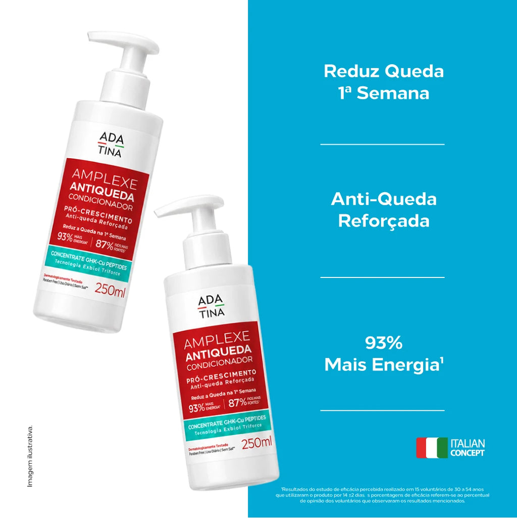 Condicionador Antiqueda Pró-Crescimento com Exbiol Triforce – Amplexe Antiqueda Condicionador Concentrado 250ml