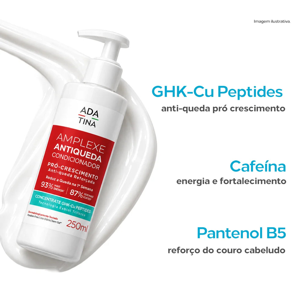 Condicionador Antiqueda Pró-Crescimento com Exbiol Triforce – Amplexe Antiqueda Condicionador Concentrado 250ml