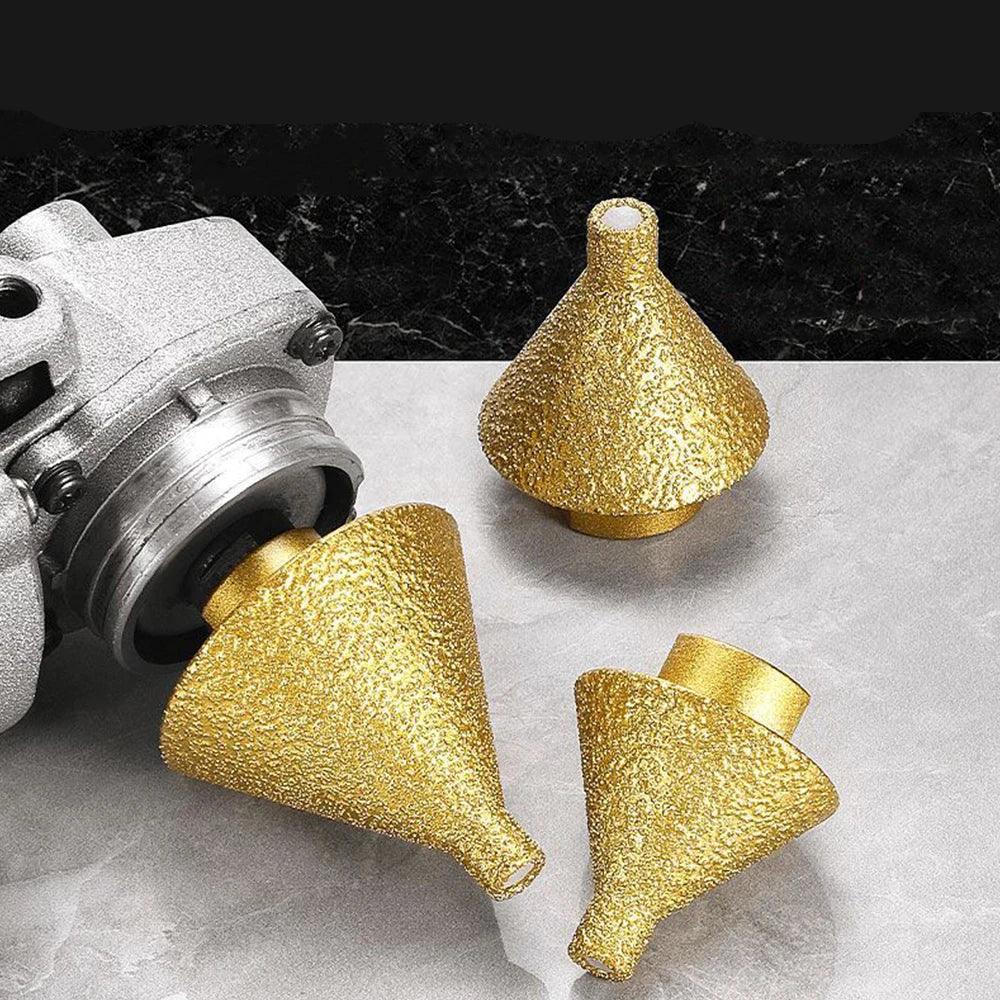 Broca Diamantada Chanfradora M10/M14 – Perfuração, Polimento e Acabamento Profissional em Pedra