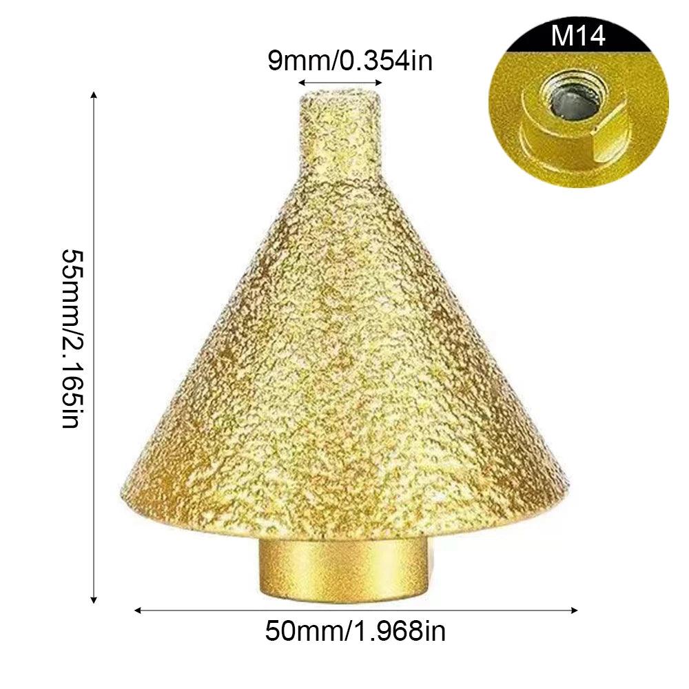 Broca Diamantada Chanfradora M10/M14 – Perfuração, Polimento e Acabamento Profissional em Pedra