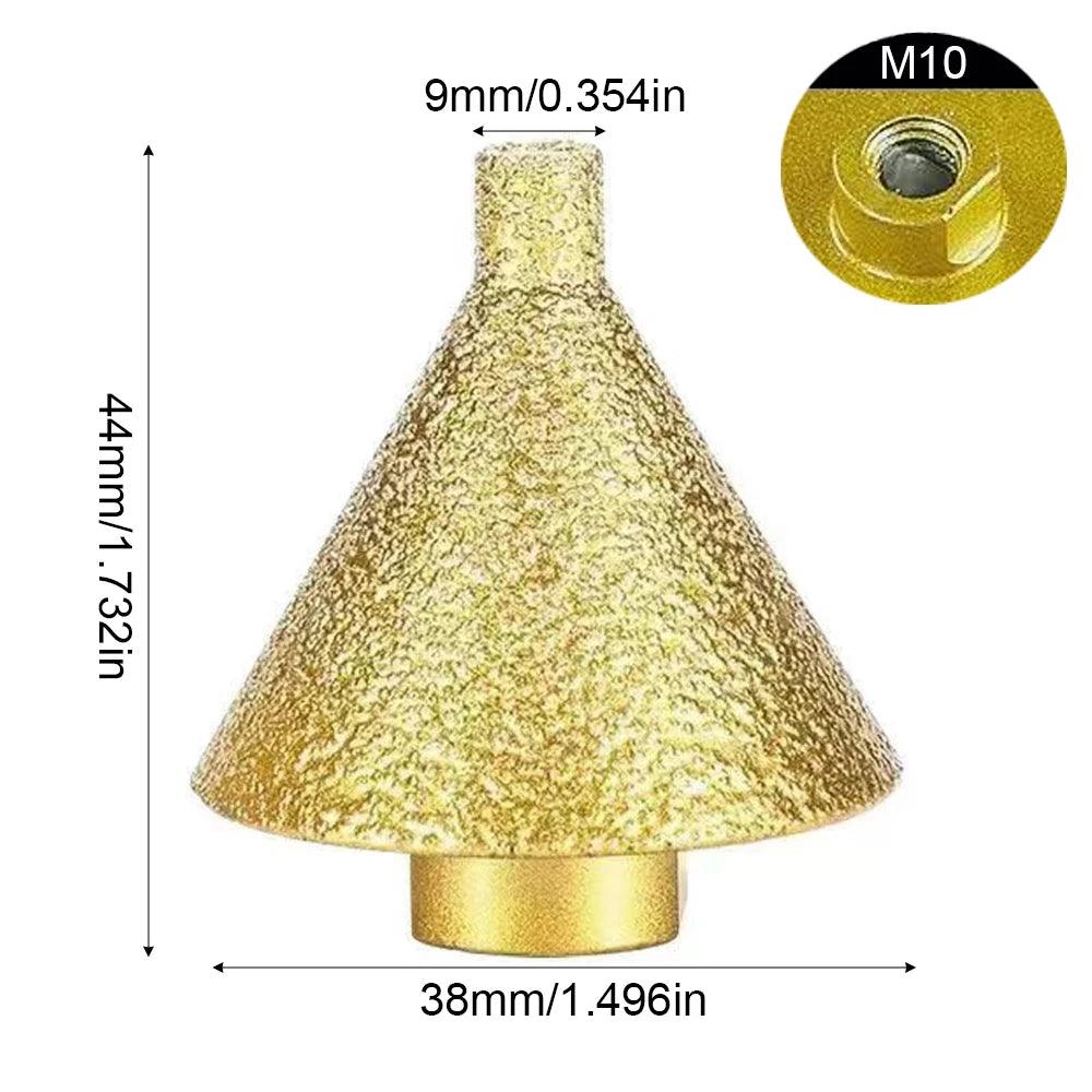 Broca Diamantada Chanfradora M10/M14 – Perfuração, Polimento e Acabamento Profissional em Pedra