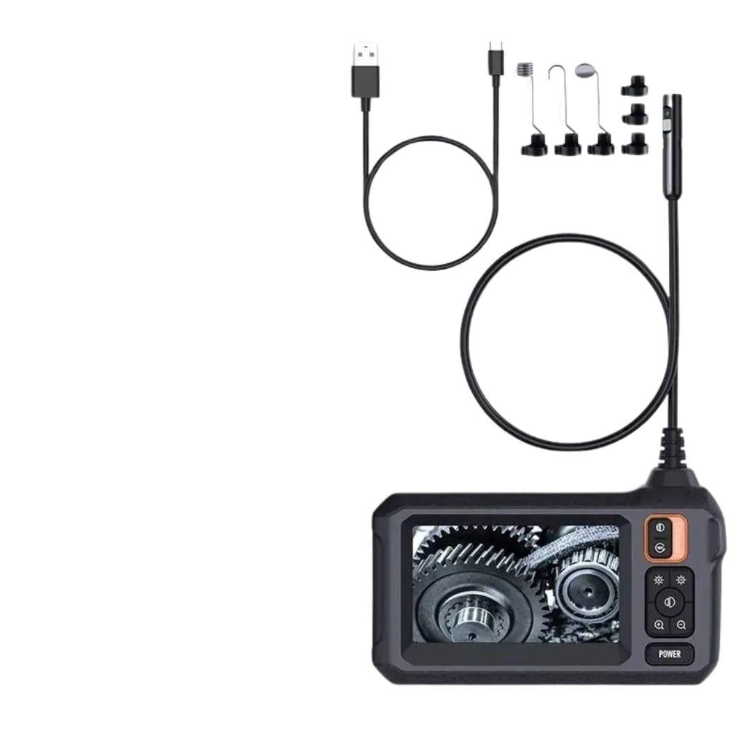 Câmera Endoscópica 8mm Full HD 1080P - Tela IPS 4,3" e IP67