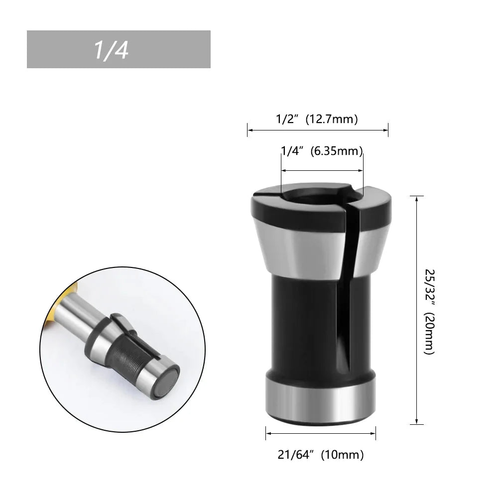 Pinças para Tupia Laminadora - 6mm, 8mm, 6.35mm