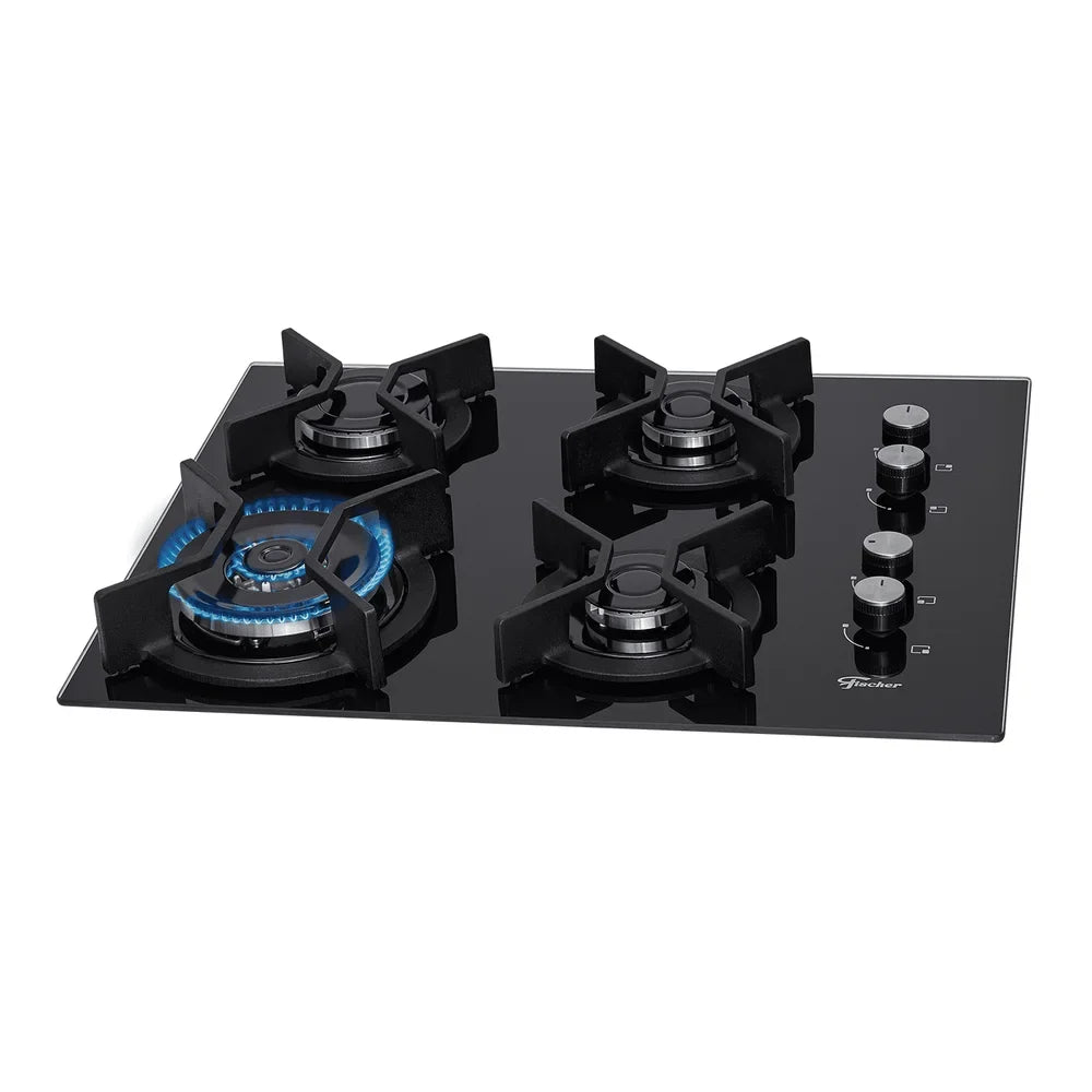 COOKTOP A GÁS FISCHER 4 BOCAS TRIPLA CHAMA INFINITY 26297-57076 BIVOLT