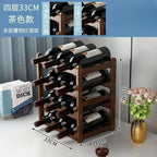 Cremalheira de exposição do vinho tinto Decoração da grade do agregado familiar Mesa criativa WineBottle Rack Armário de vinho simples Montar armazenamento