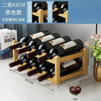 Cremalheira de exposição do vinho tinto Decoração da grade do agregado familiar Mesa criativa WineBottle Rack Armário de vinho simples Montar armazenamento