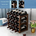Cremalheira de exposição do vinho tinto Decoração da grade do agregado familiar Mesa criativa WineBottle Rack Armário de vinho simples Montar armazenamento
