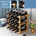 Cremalheira de exposição do vinho tinto Decoração da grade do agregado familiar Mesa criativa WineBottle Rack Armário de vinho simples Montar armazenamento