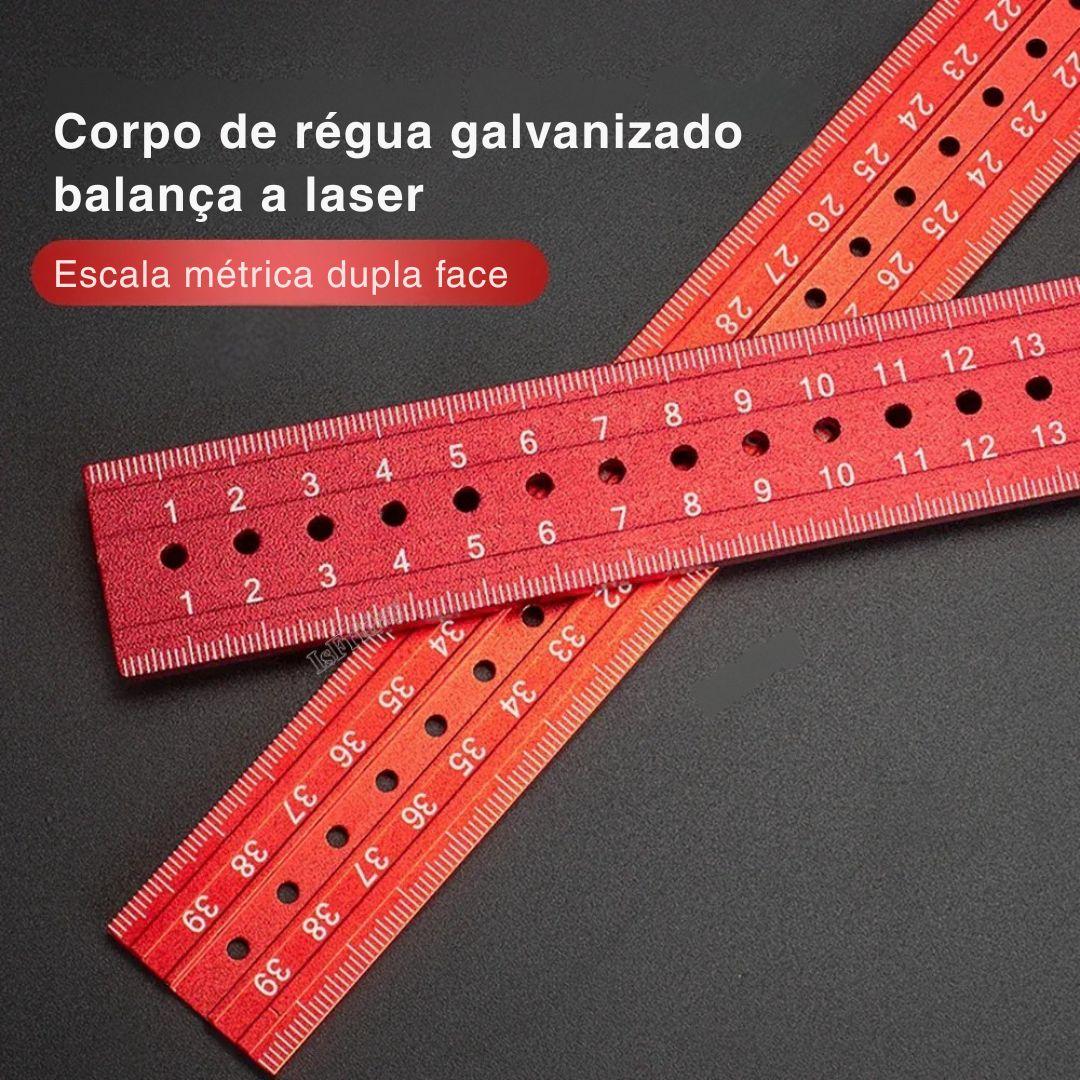 Esquadro Ajustável com Nível de Bolha 45°/90° - AngleMaster Pro