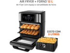 Fritadeira Elétrica sem Óleo/Air Fryer Mondial Forno Oven AFON-12L-BI Preta 12L - 110V