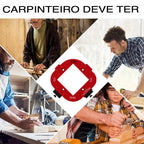 Gabarito 4 em 1 para Tupia Raio de Canto R10-R50 com Alta Precisão