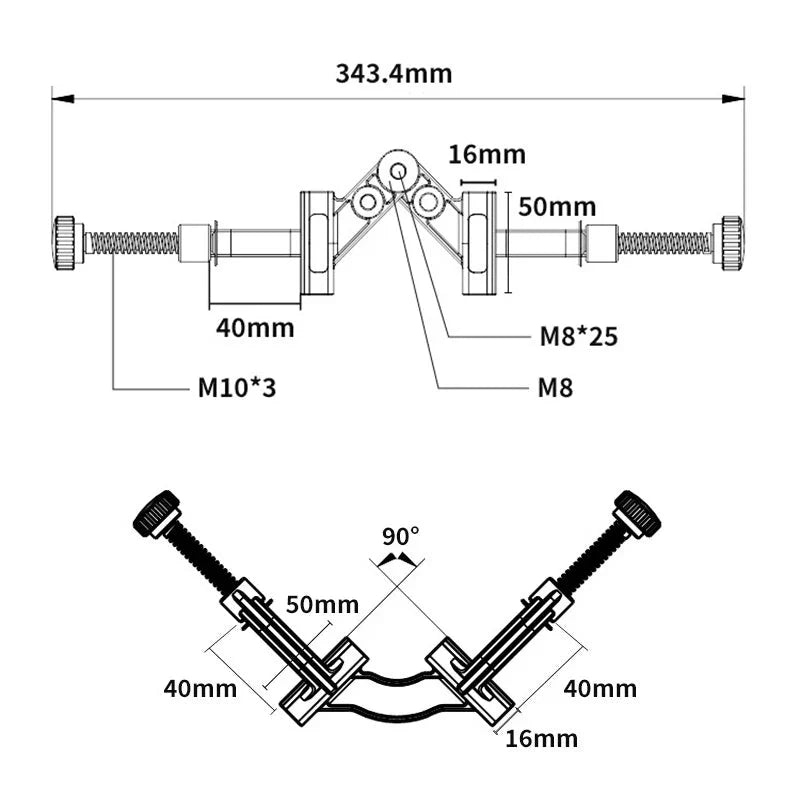 Grampo Multiângulo Aperto Rápido