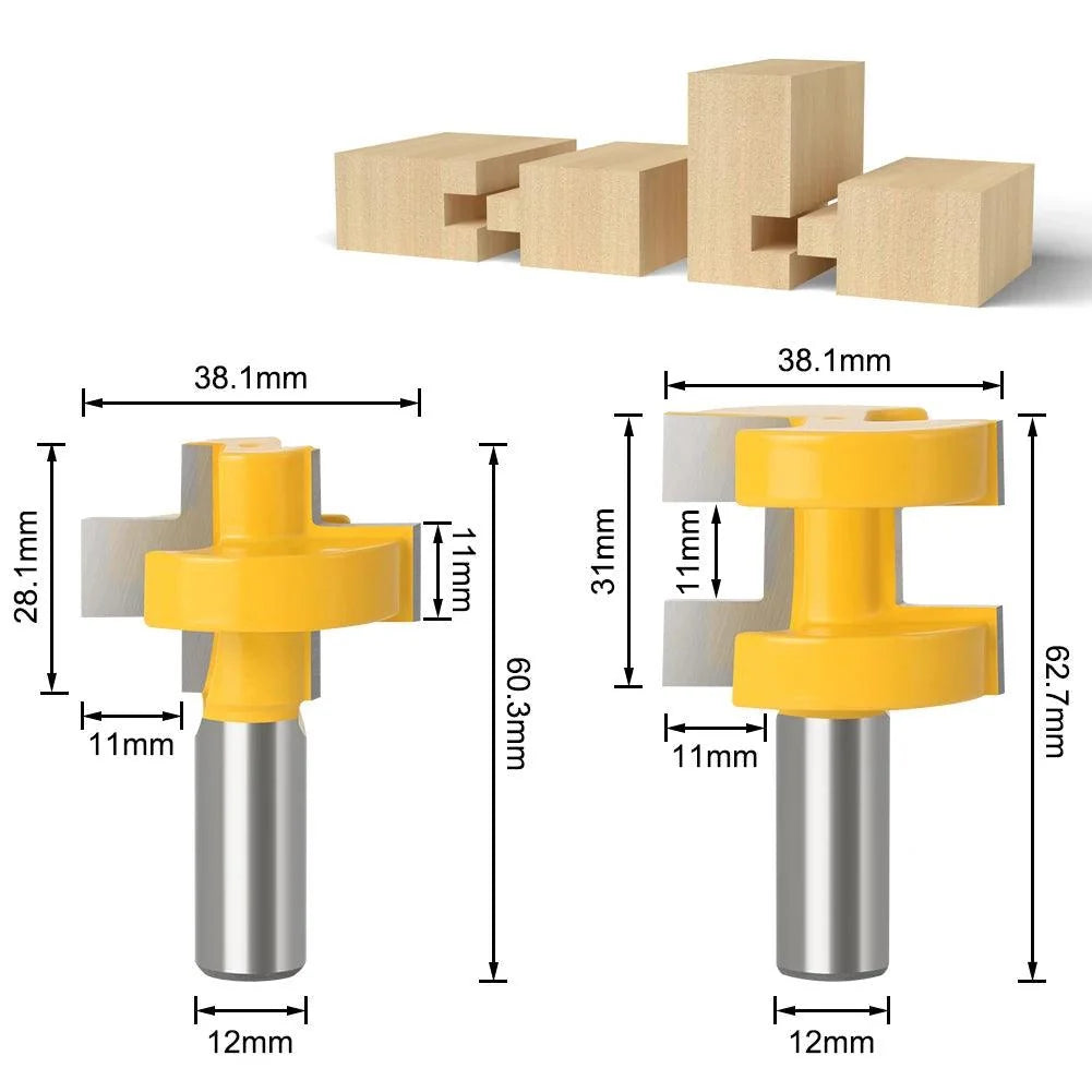 Kit 2 Fresas para Tupia Encaixes Precisos - JoinRouter