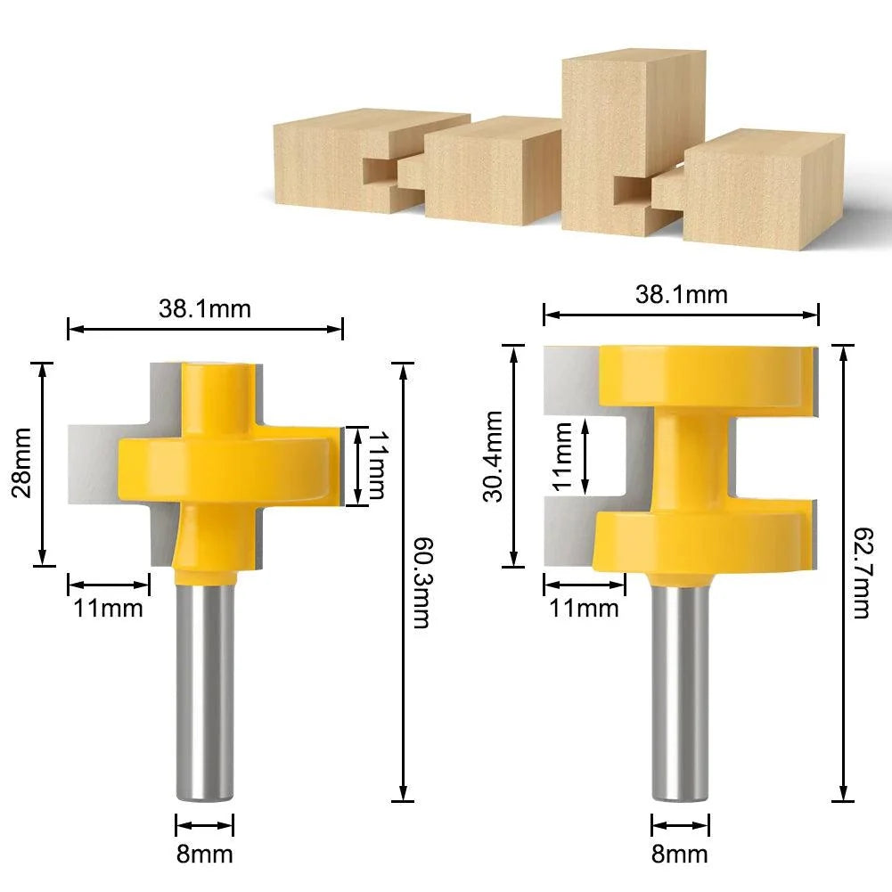 Kit 2 Fresas para Tupia Encaixes Precisos - JoinRouter
