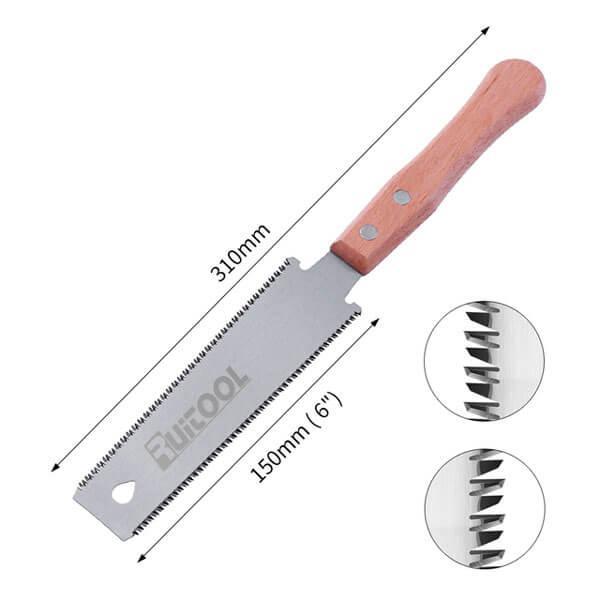 Kit 2 Serrotes Japonês Ryoba Duplo Dente Akada + 1 Serrote de Brinde