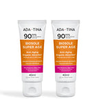 Kit 2 Protetores Solares Anti-Idade Toque Seco Anti-Calor – Biosole Super Age FPS 90 40ml