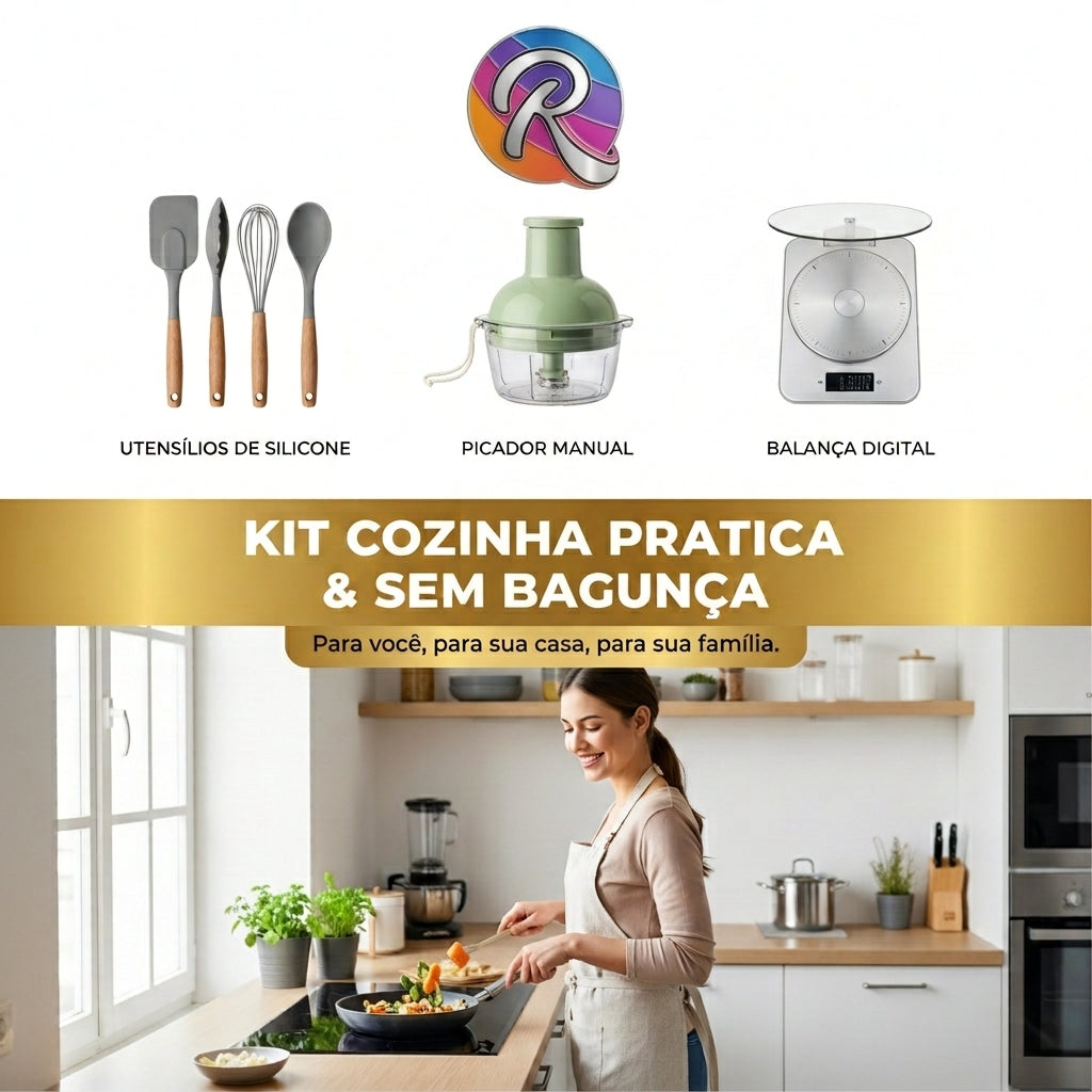 Kit 4 — Cozinha Prática & Sem Bagunça