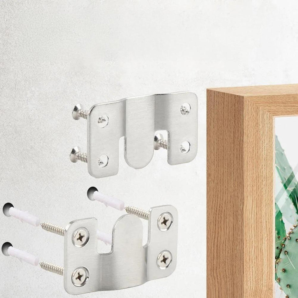 Kit com Ganchos para Pendurar Quadros - Suporte de Fixação para Móveis