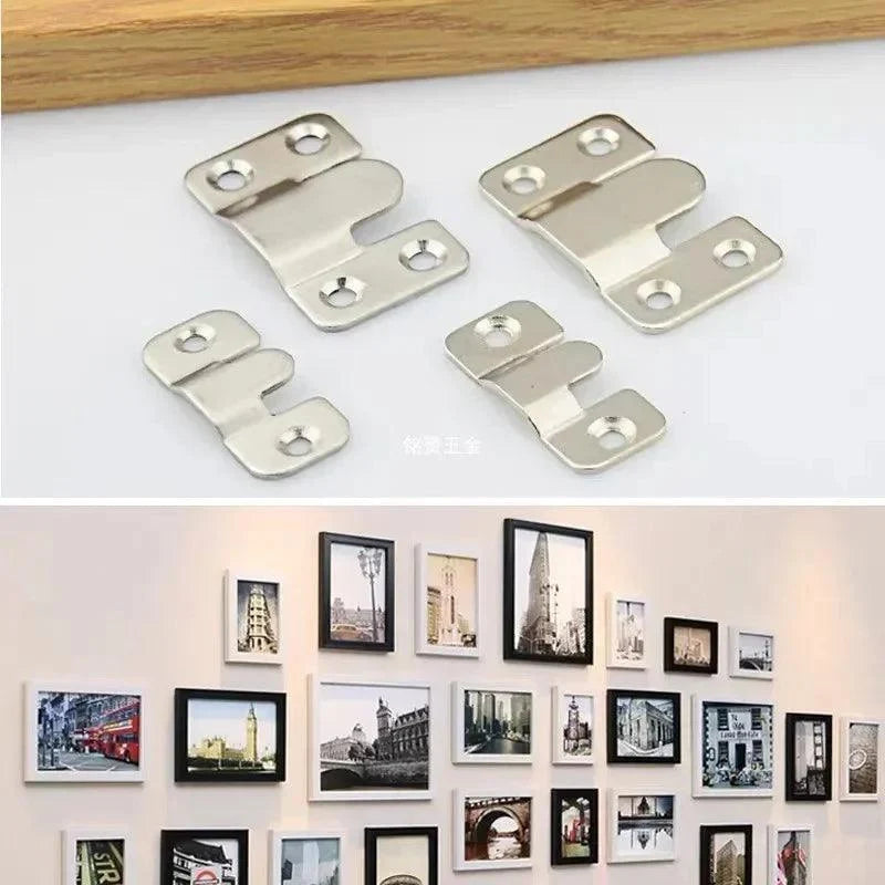 Kit com Ganchos para Pendurar Quadros - Suporte de Fixação para Móveis