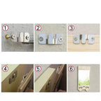 Kit com Ganchos para Pendurar Quadros - Suporte de Fixação para Móveis