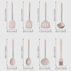 Kit Completo 43 Utensilios de Cozinha em Silicone — Cabo Inox, Antiaderente e Resistente ao Calor