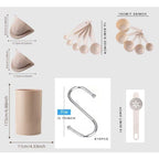 Kit Completo 43 Utensilios de Cozinha em Silicone — Cabo Inox, Antiaderente e Resistente ao Calor