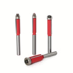 Kit de Gabaritos para Cantos Arredondados + 4 Fresas 6,35mm com Rolamento + Brinde Serrote Japonês - Rounder