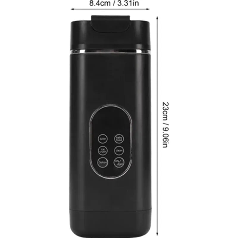 Liquidificador Portátil Smoothie Maker com 12 Lâminas, Recarregável via USB, Bateria de 420ml 1500mAh para Vitaminas