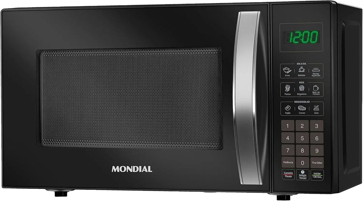 Micro-Ondas Mondial  21 Litros MO-01-21-B Preto 1200W Display Digital