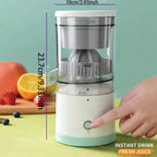 Novo Extrator de Suco Portátil para Casa, Espremedor Elétrico Recarregável por USB, Alta Produção de Suco para Laranja