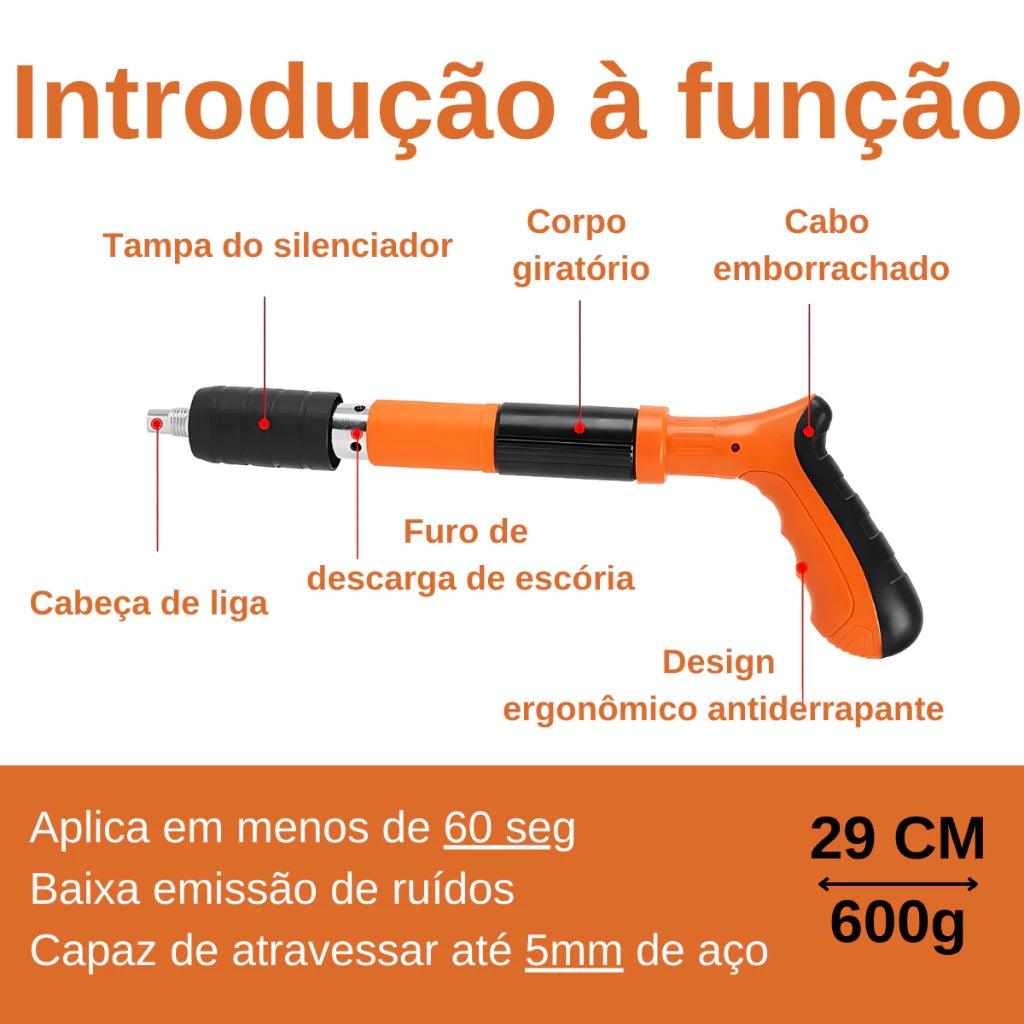 Pistola de Fixação com 100 Pregos Inclusos - NailMaster