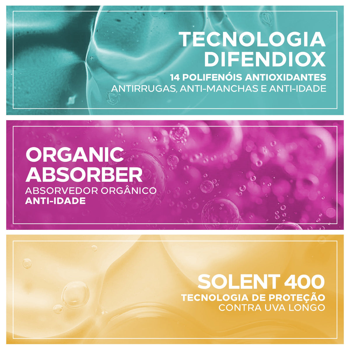 Kit 2 Protetores Solares Anti-Idade Toque Seco Anti-Calor – Biosole Super Age FPS 90 40ml