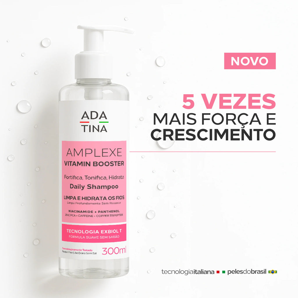 Shampo Multivitamínico 5 Vezes Mais Força e Crescimento – Amplexe Shampo Vitamin Booster 300ml