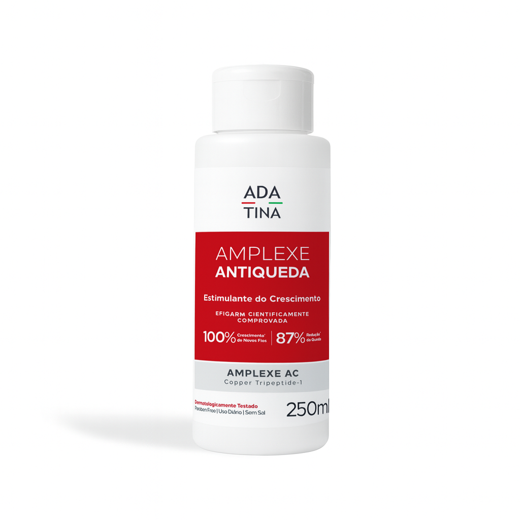 Shampoo Antiqueda Pró-Crescimento com Copper Tripeptide-1, Cafeína e Carnitina – Amplexe Shampoo Antiqueda 250ML