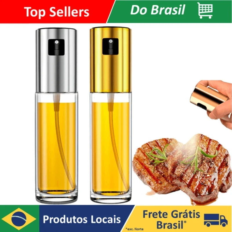 Spray Multiuso Pulverizador de óleo, Pulverizador de azeite ,Pulverizador de óleo de vidro para cozinhar