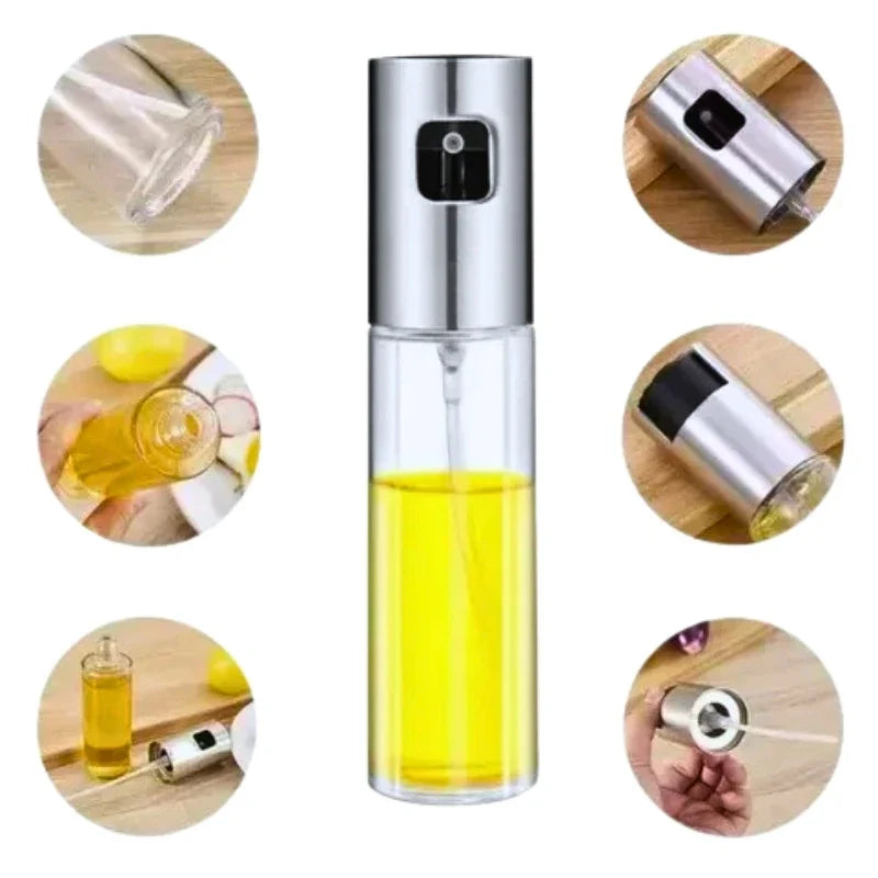 Spray Multiuso Pulverizador de óleo, Pulverizador de azeite ,Pulverizador de óleo de vidro para cozinhar