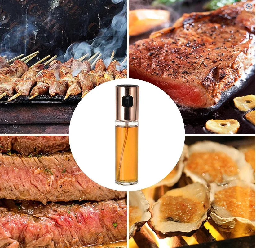 Spray Multiuso Pulverizador de óleo, Pulverizador de azeite ,Pulverizador de óleo de vidro para cozinhar