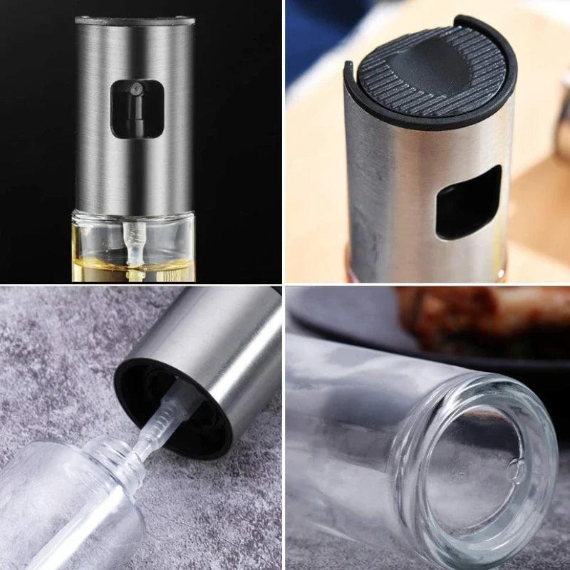 Spray Multiuso Pulverizador de óleo, Pulverizador de azeite ,Pulverizador de óleo de vidro para cozinhar